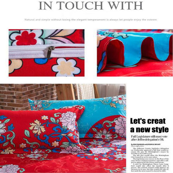 Queen Size Bohemian Print Bedding Set