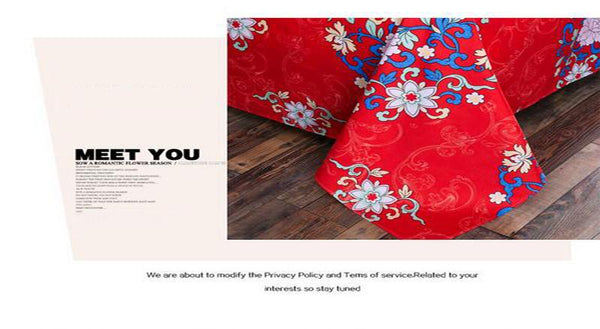 Queen Size Bohemian Print Bedding Set