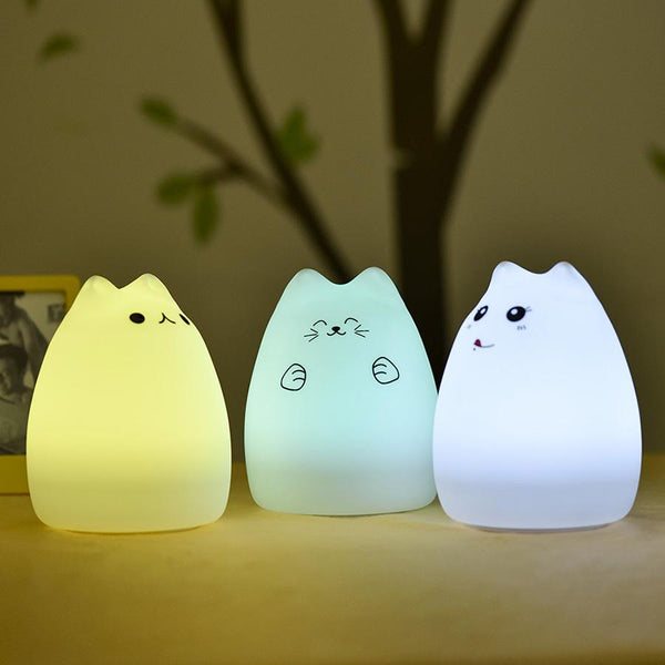 Silicone Cat LED Night Light