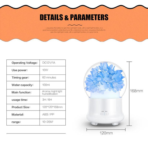 Romantic Flower Globe Light Diffuser