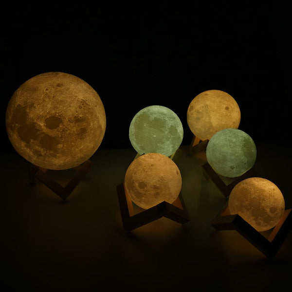 3D Moon Bedroom Lamp