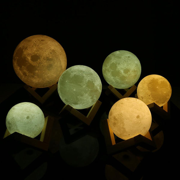 3D Moon Bedroom Lamp