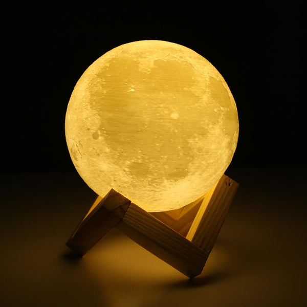3D Moon Bedroom Lamp