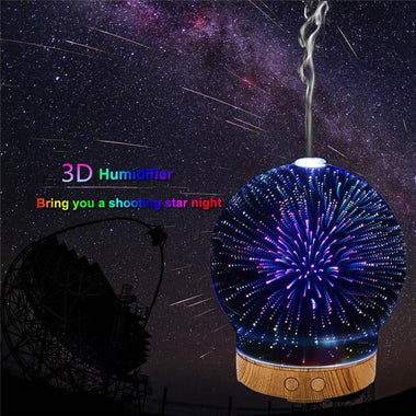 Spherical Fireworks Night Light Diffuser