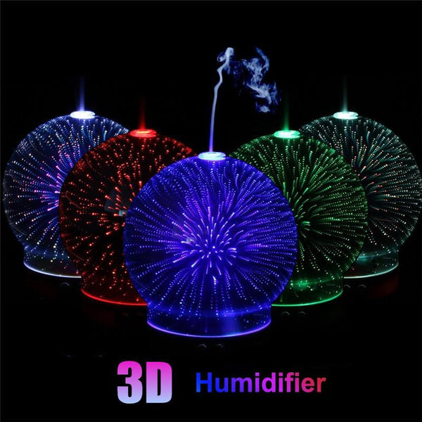 Spherical Fireworks Night Light Diffuser