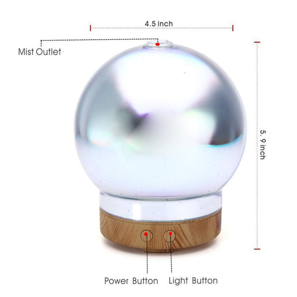 Spherical Fireworks Night Light Diffuser