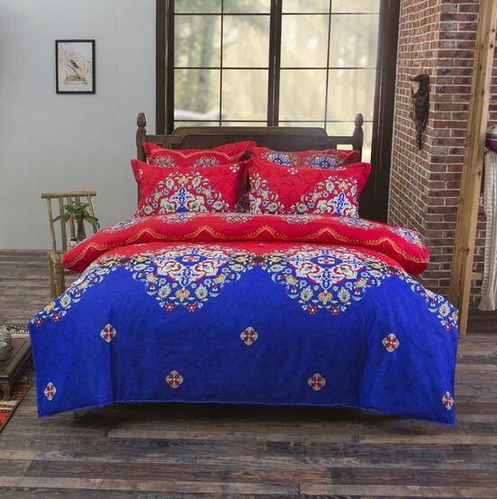 Queen Size Bohemian Print Bedding Set