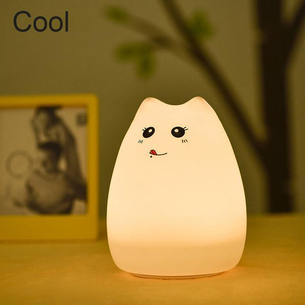 Silicone Cat LED Night Light