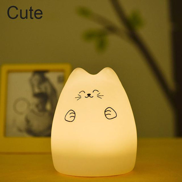 Silicone Cat LED Night Light