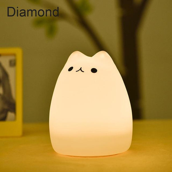 Silicone Cat LED Night Light