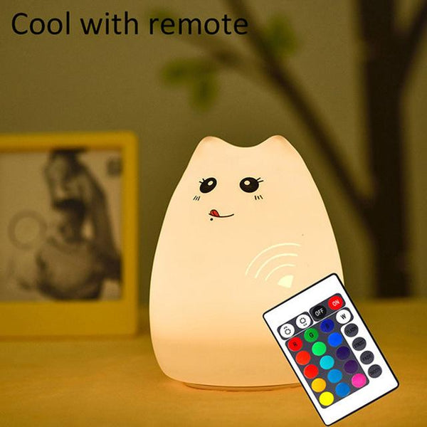 Silicone Cat LED Night Light