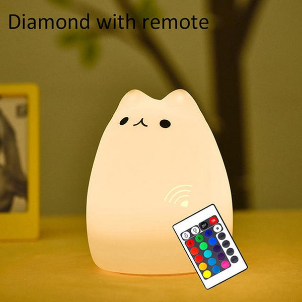 Silicone Cat LED Night Light